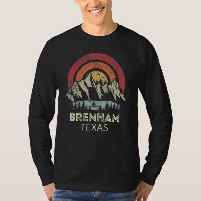 Brenham Texas Mountain Sunset Sunrise Kayaking T-Shirt (Vorderseite)