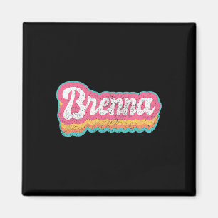 Brenna Vorname Girl Vintag 70er 80er personalisier Magnet