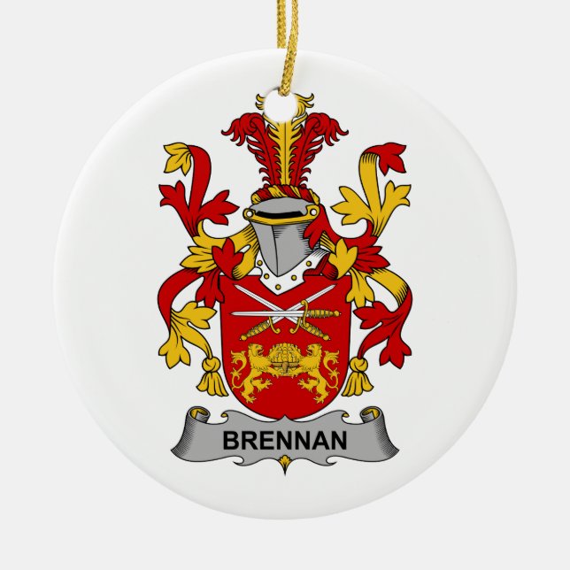 Brennan Familienwappen Keramik Ornament (Vorne)