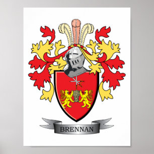 Brennan-Familienwappen-Wappen Poster