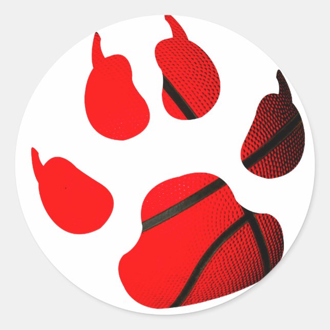 Brennblau Runder Aufkleber (Vorderseite)