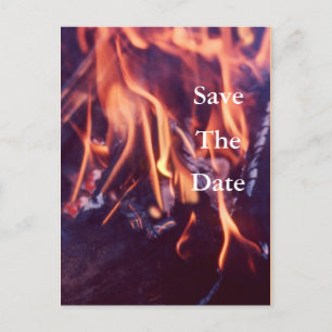 Brennen Ankündigungspostkarte