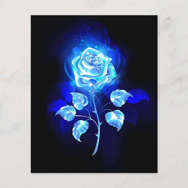 Brennen der blauen Rose (Vorderseite)