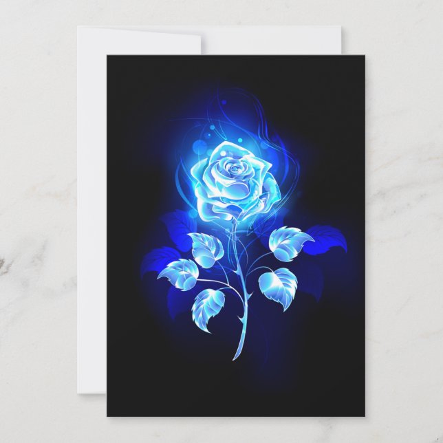 Brennen der blauen Rose Ankündigung (Vorderseite)