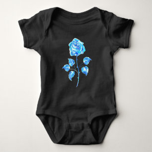 Brennen der blauen Rose Baby Strampler