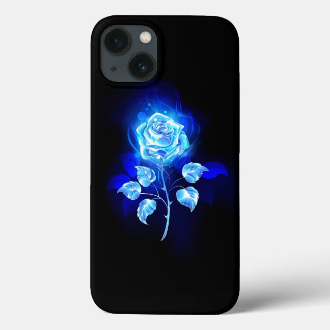 Brennen der blauen Rose Case-Mate iPhone Hülle (Rückseite)