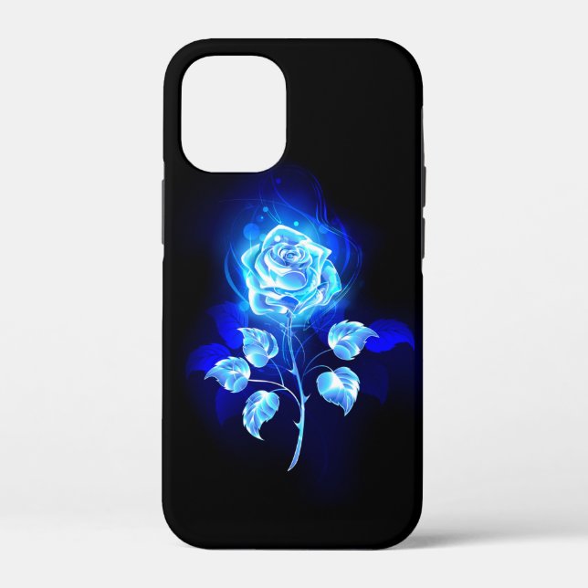 Brennen der blauen Rose Case-Mate iPhone Hülle (Rückseite)