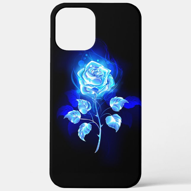 Brennen der blauen Rose Case-Mate iPhone Hülle (Rückseite)