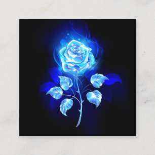 Brennen der blauen Rose Empfehlungskarte