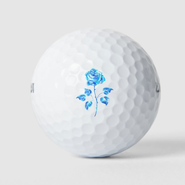 Brennen der blauen Rose Golfball (Vorderseite)