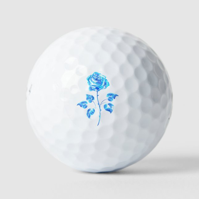 Brennen der blauen Rose Golfball (Vorderseite)