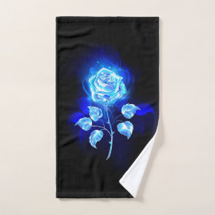 Brennen der blauen Rose Handtuch
