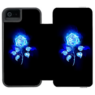 Brennen der blauen Rose Incipio Watson™ iPhone 5 Geldbörsen Hülle
