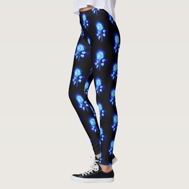 Brennen der blauen Rose Leggings (Links)