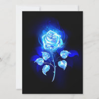 Brennen der blauen Rose
