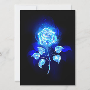 Brennen der blauen Rose Save The Date