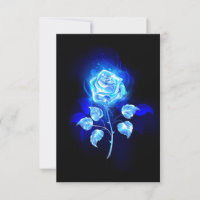 Brennen der blauen Rose