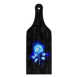Brennen der blauen Rose Schneidebrett