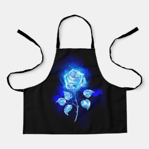 Brennen der blauen Rose Schürze