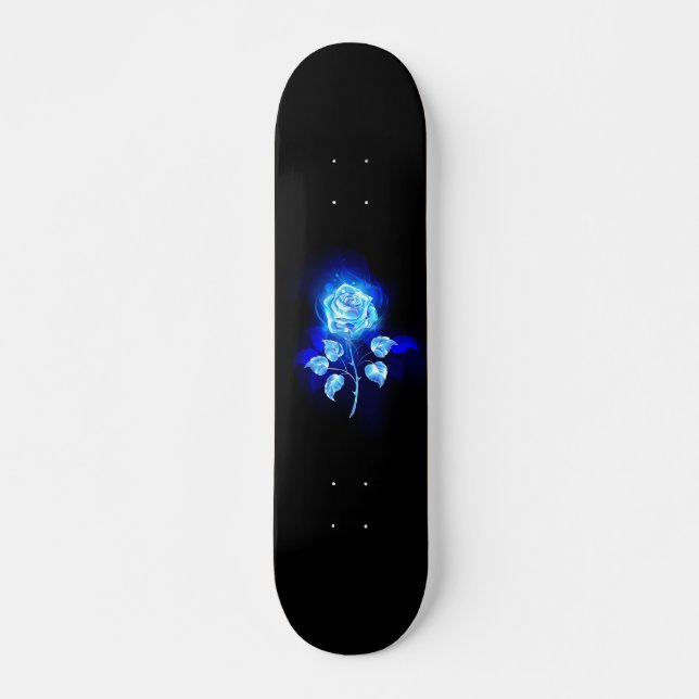 Brennen der blauen Rose Skateboard (Vorne)