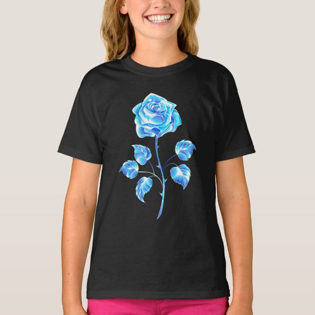 Brennen der blauen Rose T-Shirt (Vorderseite)
