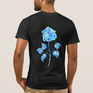 Brennen der blauen Rose T-Shirt