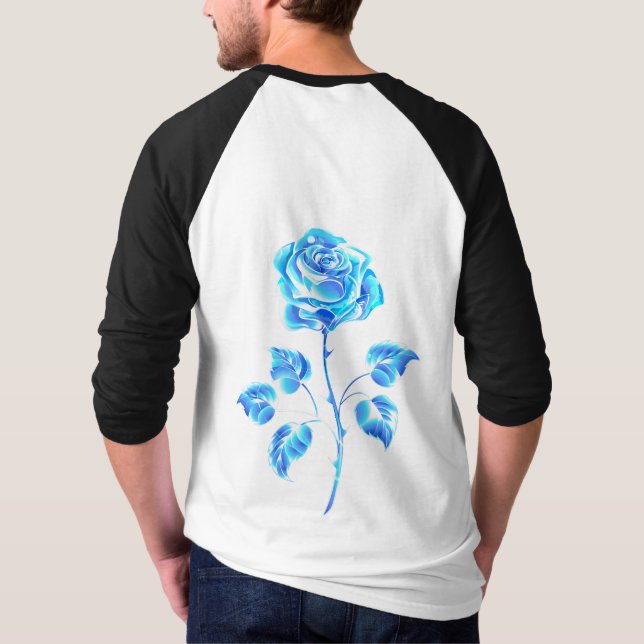 Brennen der blauen Rose T-Shirt (Rückseite)
