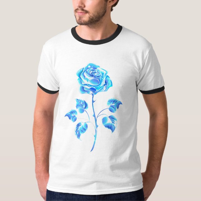 Brennen der blauen Rose T-Shirt (Vorderseite)