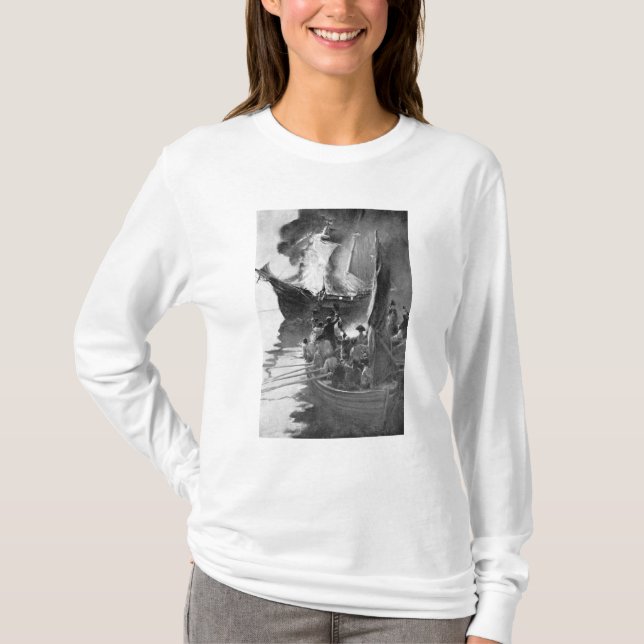 Brennen des Gaspee T-Shirt (Vorderseite)