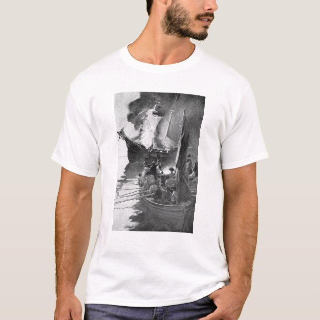 Brennen des Gaspee T-Shirt (Vorderseite)