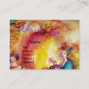 BRENNEN DES KARNEVALS/des Theaters, des Tanzes und Visitenkarte