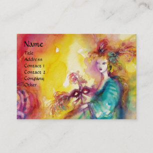 BRENNEN DES KARNEVALS/des Theaters, des Tanzes und Visitenkarte