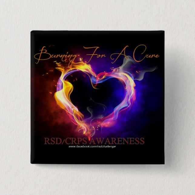 Brennen für einen Heilungs-Bewusstseins-Knopf Button (Vorderseite)