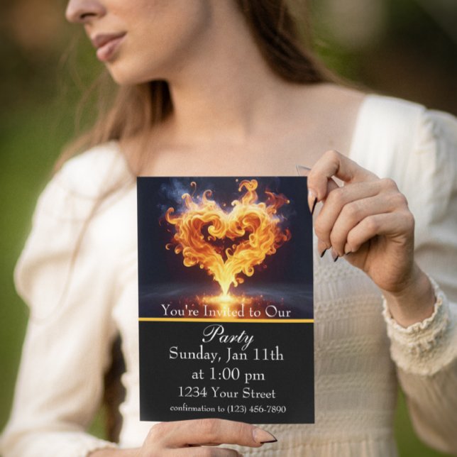 Brennen hell: Feiern Sie unser Party! Einladung (Von Creator hochgeladen)