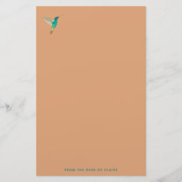 Brennen Sand Hummingbird-Papier Briefpapier