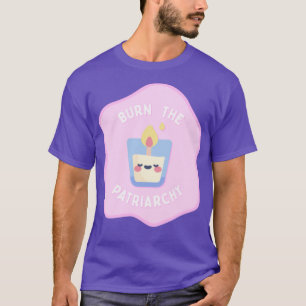 Brennen Sie den Niedlichen Candle Feminist des Pat T-Shirt
