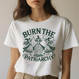 Brennen Sie die Patriarchy Hexen T-Shirt