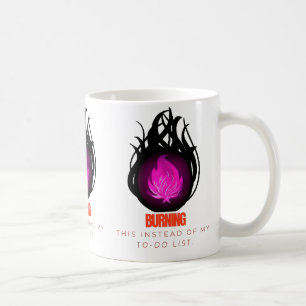 Brennen Sie dies anstelle der To-Do-List-Tasse Kaffeetasse