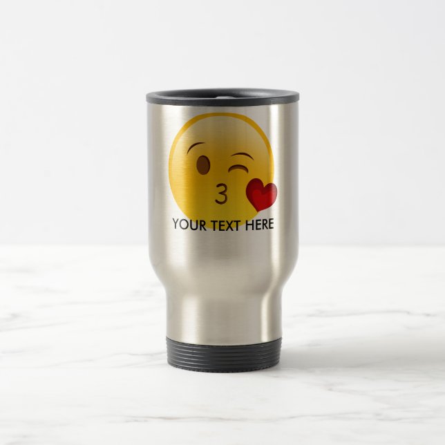 Brennen Sie eine Kuss emoji Tasse durch - addieren (Mittel)