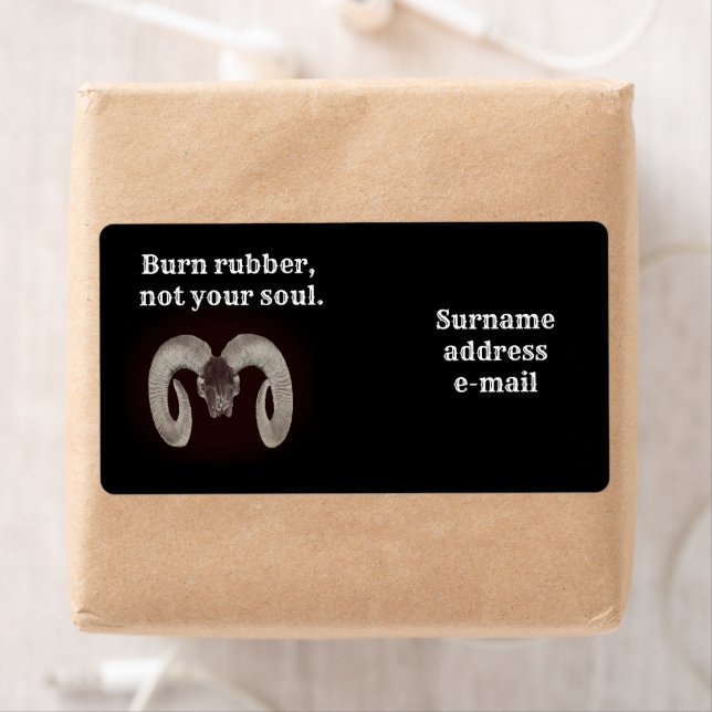 Brennen Sie Gummi nicht Ihr Soul. Personalisiert (Insitu)