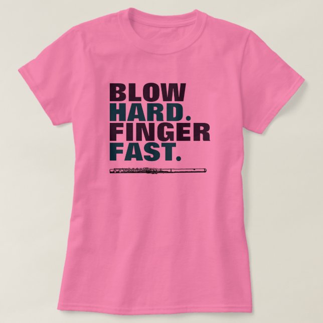 Brennen Sie harter Finger-schnelles Flöten-Band T-Shirt (Design vorne)