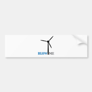 brennen Sie mich Windkraftanlage durch Autoaufkleber