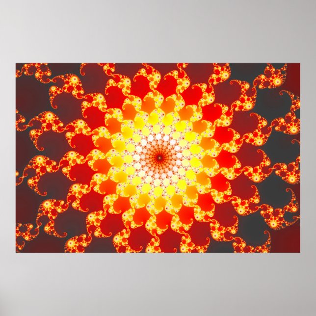 Brennende Ambition - Fraktal Poster (Vorne)
