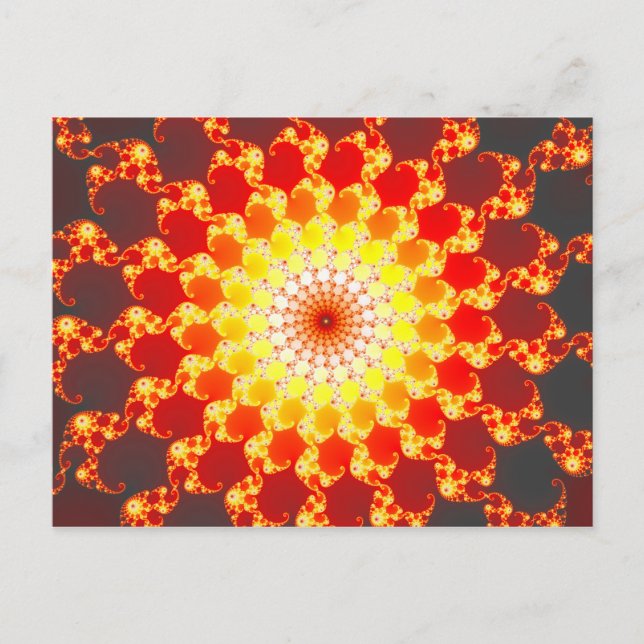 Brennende Ambition - Fraktal Postkarte (Vorderseite)