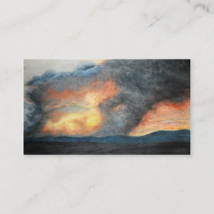 brennende Berge (Aquarell) Visitenkarte
