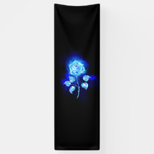 Brennende Blaue Rose Banner