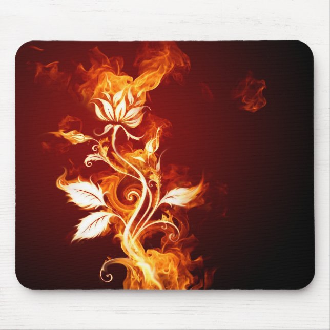 Brennende Blume Mousepad (Vorne)