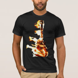 brennende Gitarre T-Shirt
