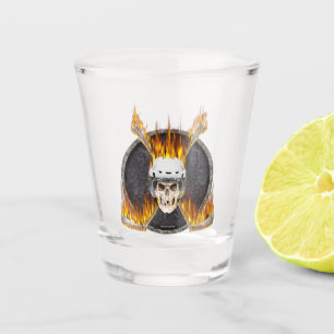 Brennende Hockey-Stöcke Schnapsglas