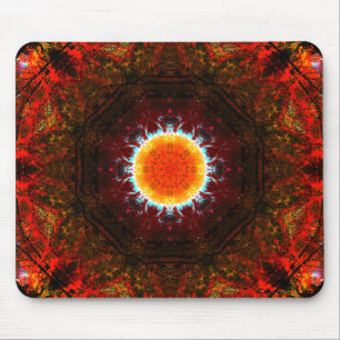 Brennende Natur-Mandala Mousepad